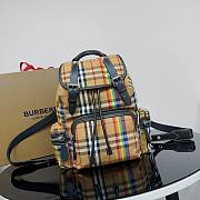 Fortok Burberry Canvas Check Rainbow Backpack 22x33cm - 1