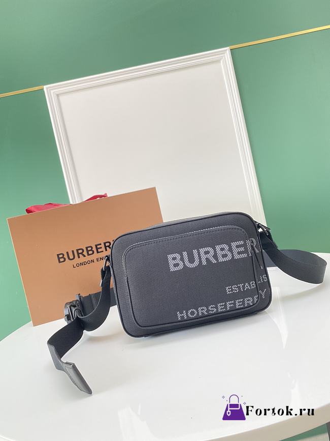 Fortok Burberry Paddy Crossboday Bag Black 23x15x7cm - 1