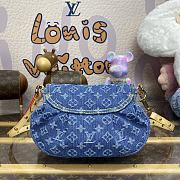 Fortok Louis Vuitton Sunset Handbag Blue Denim M46829 27x18x3cm - 4