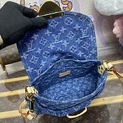 Fortok Louis Vuitton Sunset Handbag Blue Denim M46829 27x18x3cm - 3