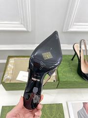 Fortok Gucci 24SS Patent Leather High Heels in Black - 6