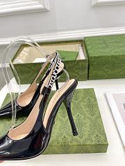 Fortok Gucci 24SS Patent Leather High Heels in Black - 2