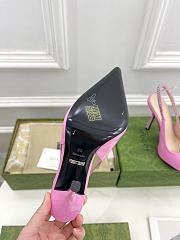 Fortok Gucci 24SS Patent Leather High Heels in Pink - 5