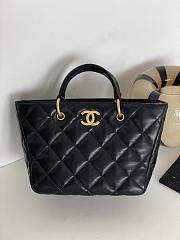 Fortok Chanel 23B Vegetable Basket Bag Black 27x20x10cm - 1