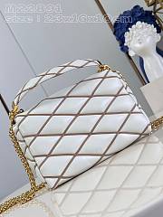 Fortok Louis Vuitton GO-14 Twist Bag White&Brown M22891 23x16x10cm - 6