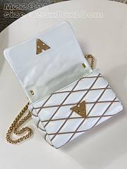 Fortok Louis Vuitton GO-14 Twist Bag White&Brown M22891 23x16x10cm - 3