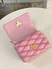 Fortok Louis Vuitton GO-14 Twist Bag Pink M22891 23x16x10cm - 3