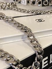 Fortok Chanel 22S Buckle Handle Cowhide Small Square Bag Black 13×10×5cm - 6