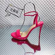 Fortok Christian Louboutin Loubi Queen Open Toe in Pink - 1
