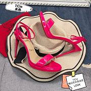 Fortok Christian Louboutin Loubi Queen Open Toe in Pink - 4