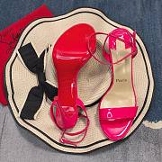 Fortok Christian Louboutin Loubi Queen Open Toe in Pink - 2