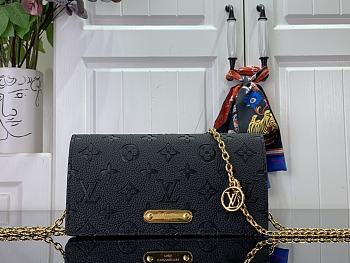 Fortok Louis Vuitton Wallet On Chain Lily Black M46919 20.5×10×3.5cm