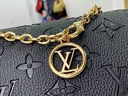 Fortok Louis Vuitton Wallet On Chain Lily Black M46919 20.5×10×3.5cm - 3