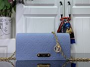 Fortok Louis Vuitton Wallet On Chain Lily Blue M83233 20.5×10×3.5cm - 1