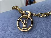 Fortok Louis Vuitton Wallet On Chain Lily Blue M83233 20.5×10×3.5cm - 4