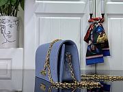 Fortok Louis Vuitton Wallet On Chain Lily Blue M83233 20.5×10×3.5cm - 2