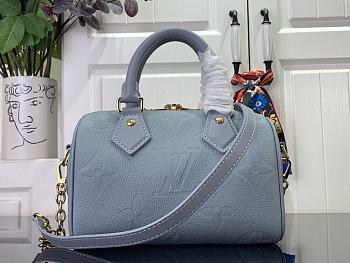 Fortok Louis Vuitton Speedy Bandoulière 20 Bag Blue M46484 20.5x13.5x12cm