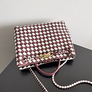Fortok Bottega Veneta Andiamo Bag Emerald Red 32x24x12cm - 2
