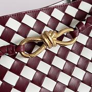 Fortok Bottega Veneta Andiamo Bag Emerald Red 32x24x12cm - 5