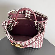 Fortok Bottega Veneta Andiamo Bag Emerald Red 32x24x12cm - 6