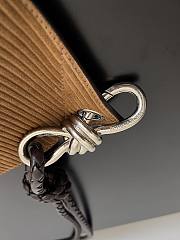 Fortok Bottega Veneta Knot Bucket Shoulder Bag Brown 755083 41x27.5x12cm - 6