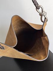 Fortok Bottega Veneta Knot Bucket Shoulder Bag Brown 755083 41x27.5x12cm - 4