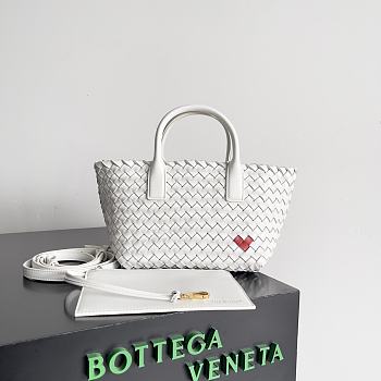 Fortok Bottega Veneta Mini Cabat Valentine's Day Tote Bag 709464 22x6.5x15.5cm