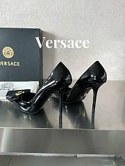 Fortok Versace Gianni Ribbon High Heels Black - 6