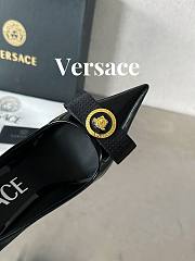 Fortok Versace Gianni Ribbon High Heels Black - 5