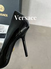 Fortok Versace Gianni Ribbon High Heels Black - 4