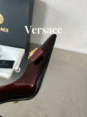 Fortok Versace Gianni Ribbon High Heels Burgundy - 6