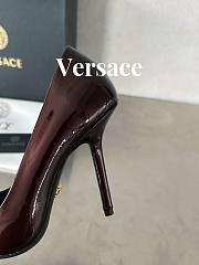 Fortok Versace Gianni Ribbon High Heels Burgundy - 5