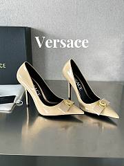 Fortok Versace Gianni Ribbon High Heels Beige - 1