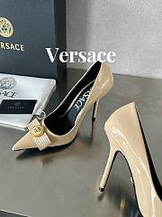 Fortok Versace Gianni Ribbon High Heels Beige - 2