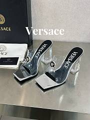 Fortok Versace Gianni Ribbon Mules Silver - 5