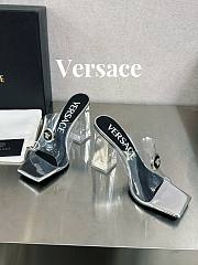 Fortok Versace Gianni Ribbon Mules Silver - 3