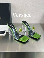 Fortok Versace Gianni Ribbon Mules Green - 1