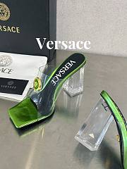 Fortok Versace Gianni Ribbon Mules Green - 4