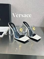 Fortok Versace Gianni Ribbon Mules White - 1