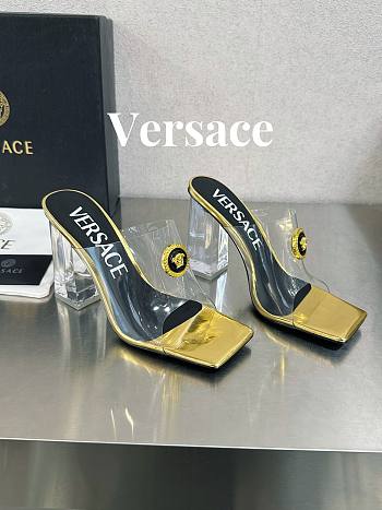 Fortok Versace Gianni Ribbon Mules Gold