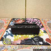 Fortok Dolce & Gabbana Black Sequin Miss Sicily Top Handle Bag 18x11x6cm - 4