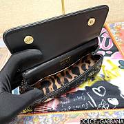 Fortok Dolce & Gabbana Black Sequin Miss Sicily Top Handle Bag 18x11x6cm - 3