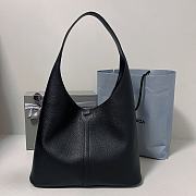 Fortok Balenciaga Locker Hobo Bag Black 35x10x26cm - 5