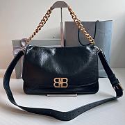 Fortok Balenciaga BB Soft Small Shoulder Bag Gold Buckle 35x24cm - 1