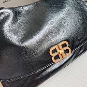 Fortok Balenciaga BB Soft Small Shoulder Bag Gold Buckle 35x24cm - 5