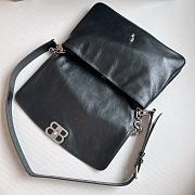 Fortok Balenciaga BB Soft Small Shoulder Bag Silver Buckle 35x24cm - 4