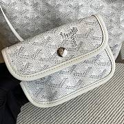 Fortok Goyardine Rabbit Rex Fur Reversible Mini Tote Bag White 20cm - 2
