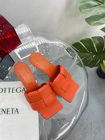 Fortok Bottega Veneta Patch High Mules Orange