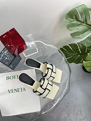 Fortok Bottega Veneta Patch High Mules White & Black - 6