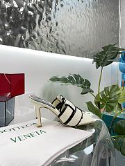 Fortok Bottega Veneta Patch High Mules White & Black - 2